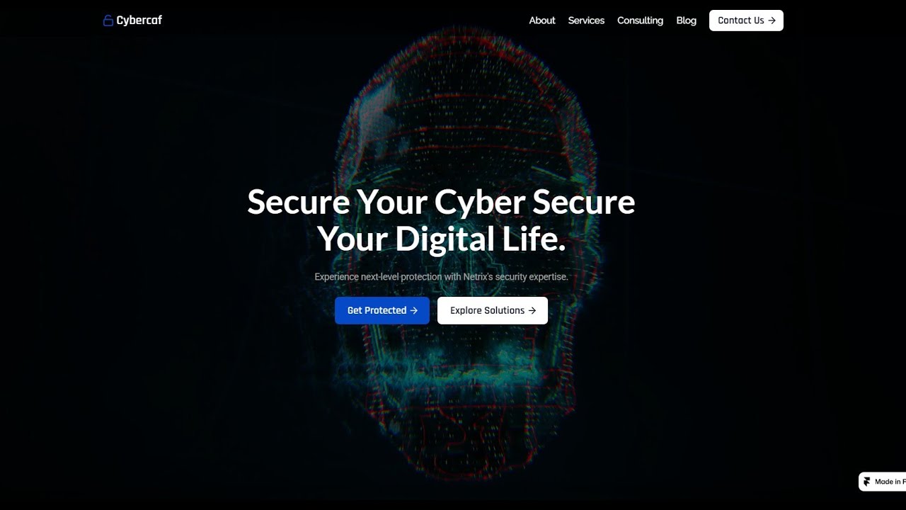 Cybercaf Cyber Security Framer Template Video Tutorials