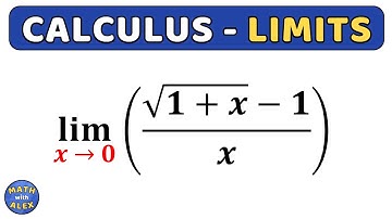 limit of sqrt(1+x)-1/x | calculus | limit calculation