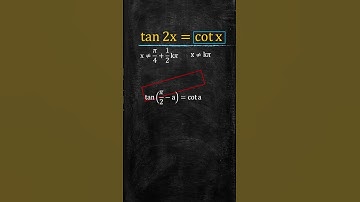 Solving tan(2x) = cot(x) Step by Step 📏