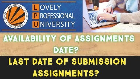 LPU Assignment download