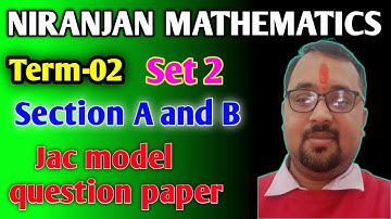 Maths model set-02, class 11th, Term2, JAC //model question//, Jharkhand Board // By:-Niranjan si
