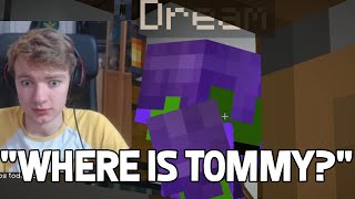 TommyInnit hides from Dream while he visits Technoblade house - Dream SMP