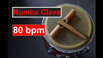 Rumba Clave at 80 bpm (Play-Along/Loop)