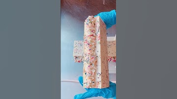 Cutting CONFETTI CAKE Soap! #soapcutting #handmadesoap #soapmaker #soap #soaps #soapmaking #soaping
