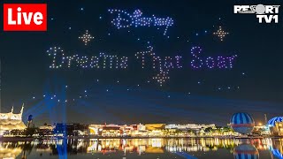 🔴Live: Debut of NEW Disney Dreams That Soar Drone Show at Disney Springs - 5-24-24 - Disney World