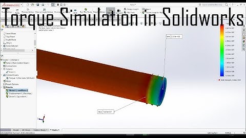Torque Simulation in Solidworks for beginners