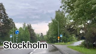 Sweden 🇸🇪, Stockholm driving tour in a rainy day- May 2024 #driving #virtualtour