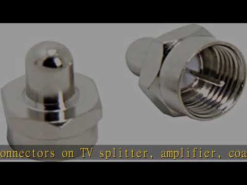 Coax Cable Caps, F Type 75 Ohm Terminator, 5-Pack, Coax Terminator Caps for Unused Ports on Splitte