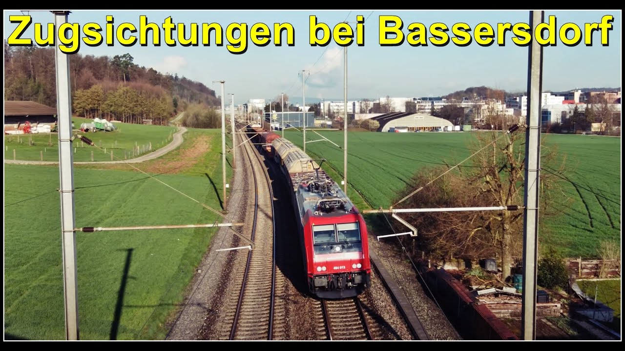 Zugsichtungen bei Bassersdorf, Kanton Zürich, Schweiz 2023