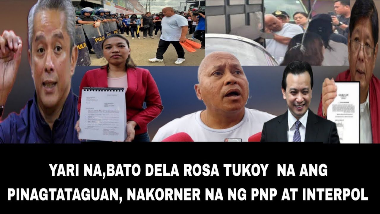KAKAPASOK LANG! BATO DELA ROSA YARI NA WALANG KAWALA ,INARESTO NG PNP AT  INTERPOL