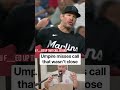 Umpire missed a call that cost the Marlins the game-tying run, a breakdown #baseball #mlb #miami