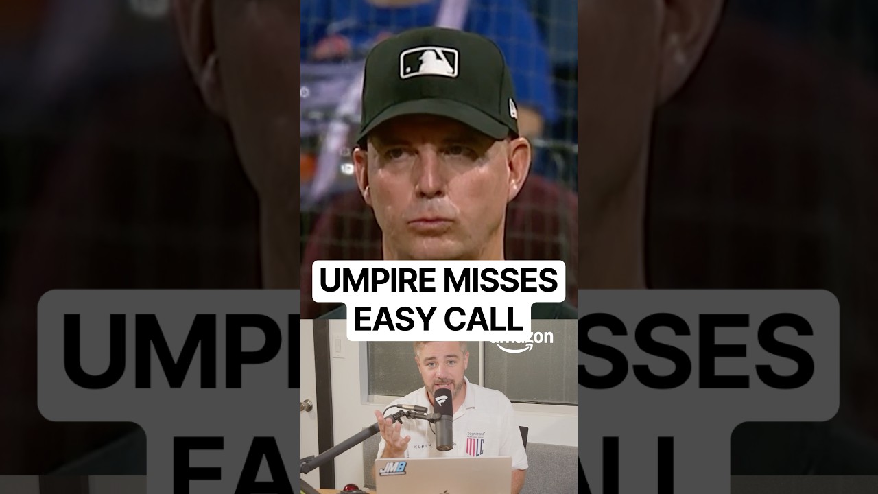 Umpire missed a call that cost the Marlins the game-tying run, a breakdown #baseball #mlb #miami