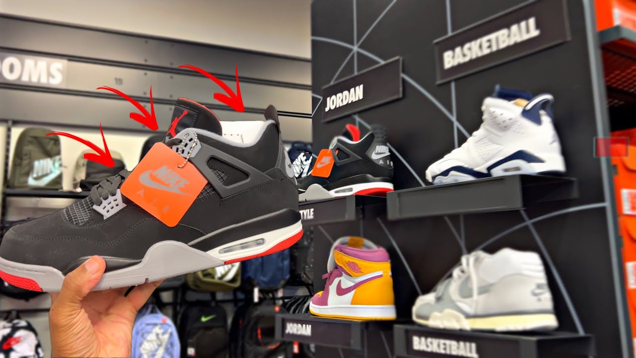 3 year old Jordan 4's found in Orlando Nike Outlet!!! - YouTube