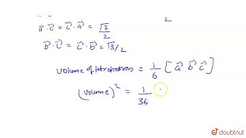 If `bar(a),bar(b),bar(c)` are non-coplanar unit vectors each including the angle of measur