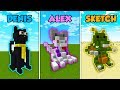 DENIS vs ALEX vs SKETCH - MASCOTS in Minecraft! (The Pals)