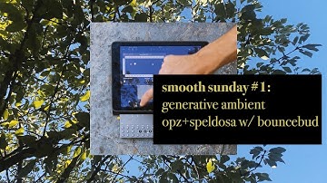 smooth sunday #1: generative ambient opz+speldosa w/bouncebud