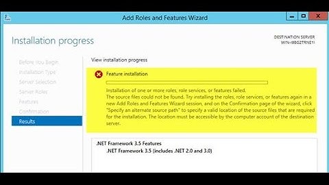 Unable to Install .net framework in Windows Server 2012
