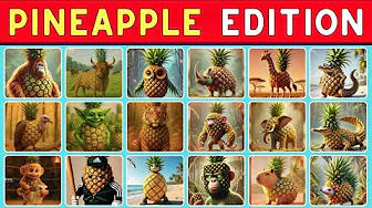 Guess Italian BRAINROT Animals | Pineapple Edition | Meme Quiz Challenge