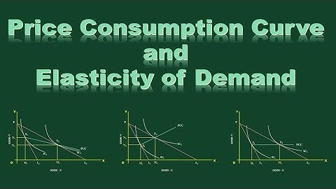 Price Consumption Curve and  Elasticity of demand