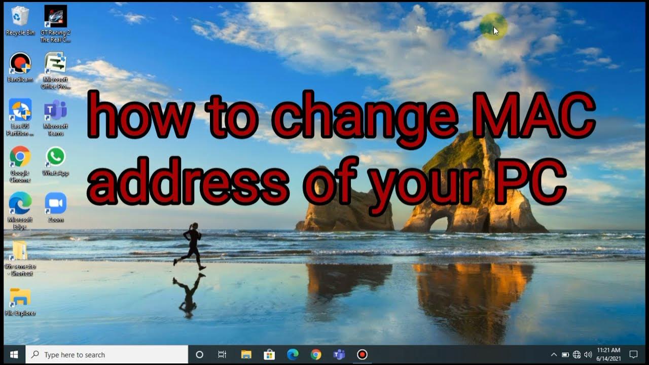 How to change mac adress of your pc YouTube