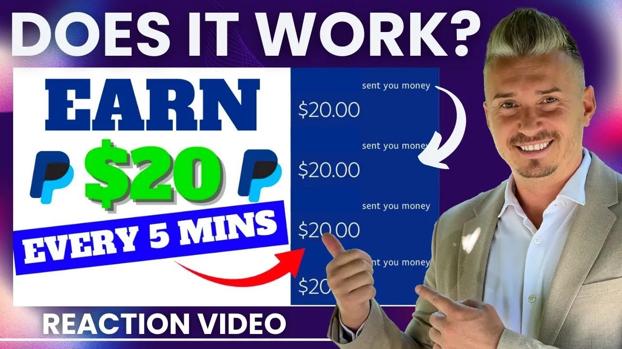 Earn $20 Every 5 Mins Into Your PayPal (Make Money Online Reaction)