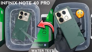 Infinix NOTE 40 Pro Water Test  | iP53 Water Test Of Infinix Note 40 Pro