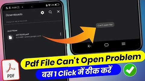 Mobile Me Pdf File Open Nahi Ho Raha hai | realme mobile me pdf can