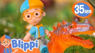 Toy Blippi's Favorite Dinosaur Songs! | Best Of Blippi Toy Music Videos!