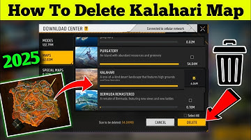 How To Delete Kalahari Map In Free Fire | Kalahari Map Ko Delete Kaise Kare | Garena Free Fire