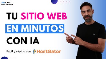 Cómo crear un sitio web con IA paso a paso con HostGator. Crea tu Landing Page profesional en minuto