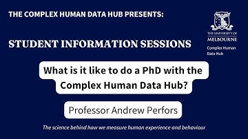 Professor Andrew Perfors: What is it like to do a PhD with the Complex Human Data Hub?