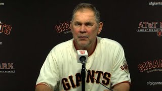 ARI@SF: Bochy discusses Parker, Suarez in 6-3 win