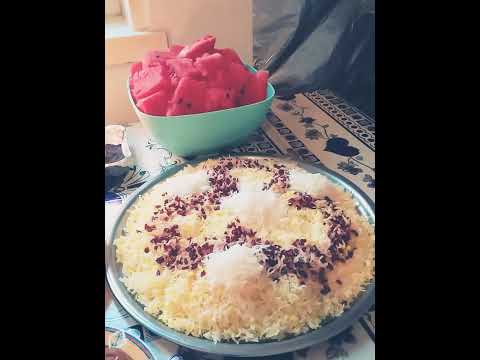 Rice And Chickenبرنج و مرغ بریان 