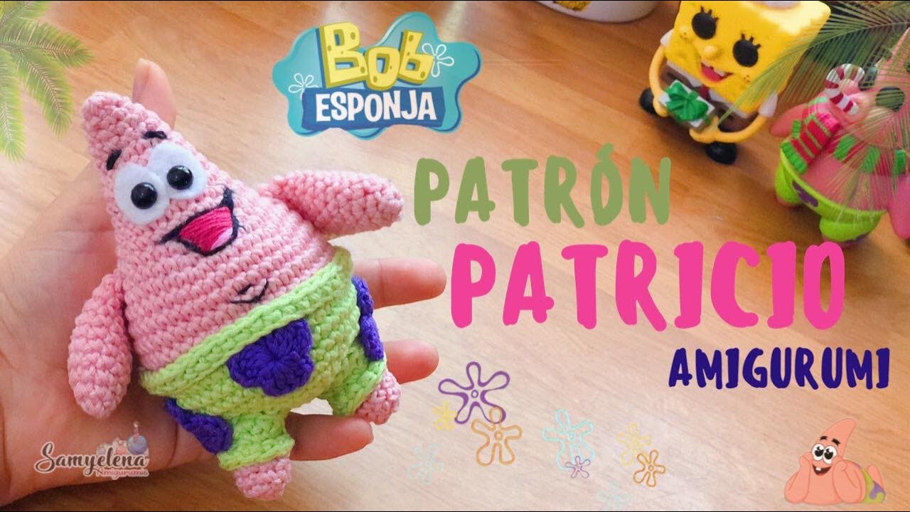 patricio/ patrick star amigurumi español/ingles
