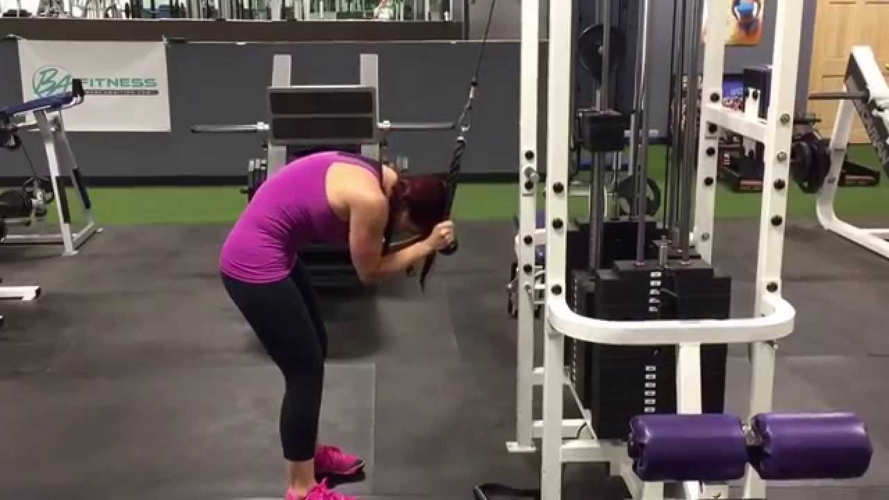 Standing Rope Crunch YouTube