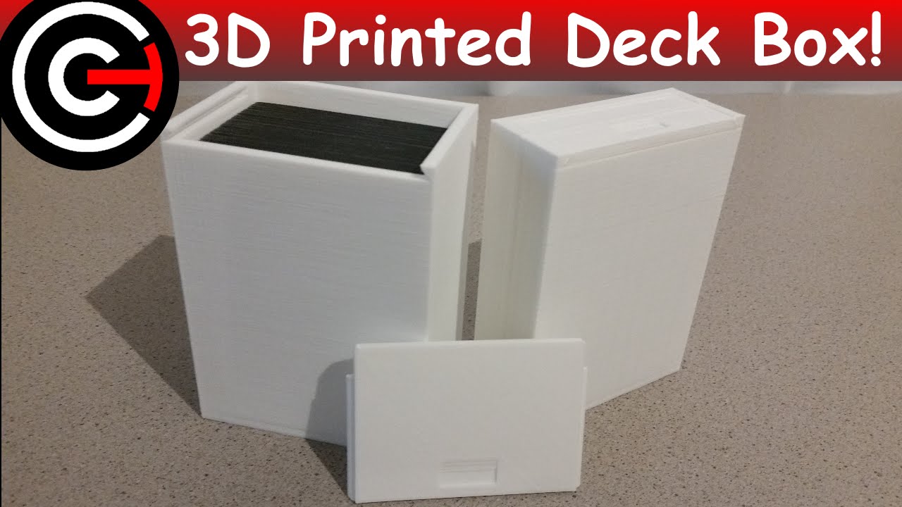 Trading Card Storage Box Triple Row 3D Printed 