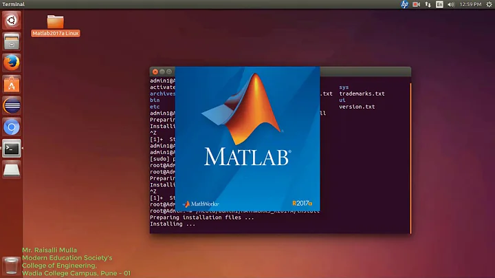How to install MATLAB R2017a in Ubuntu 16.04 LTS