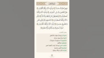 السراج في بيان غريب القران سورة الرحمن عز وجل 10 مع تلاوة الشيخ سعد الغامدي