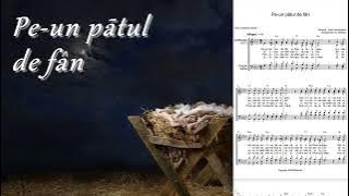 Pe-un pătul de fân și floare || Cântări cu note 4 voci pdf || Colinde de crăciun