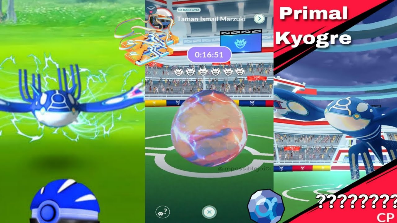 1 Minute Counters For Primal Kyogre in Pokemon Go