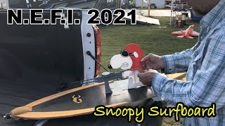 Surfboard Airplane with Snoopy