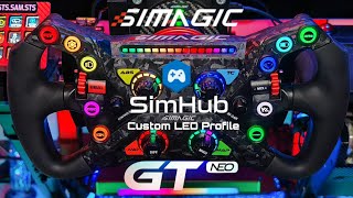 : GT Neo x SimHub with custom LED Profile on AMS2  @simagicofficial6890