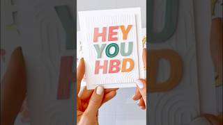 Hot Foiled Birthday Card Idea Ft. Essentials by Ellen Hey You - Part 1/3