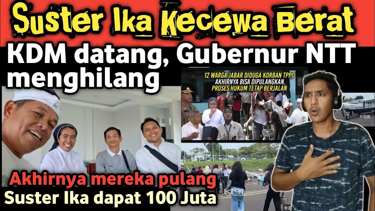 Kecewa! KDM tiba di NTT tanpa ditemani Gubernur NTT dan Kapolda NTT, suster Ika jadi pahlawan 