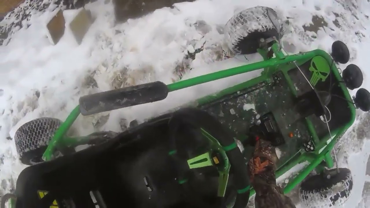 snow drifting Murray hard drive Predator 212 stage 1