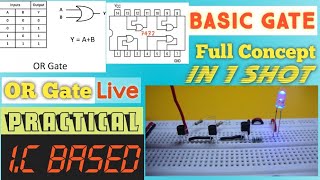 OR Gate experiment by using 7432 IC