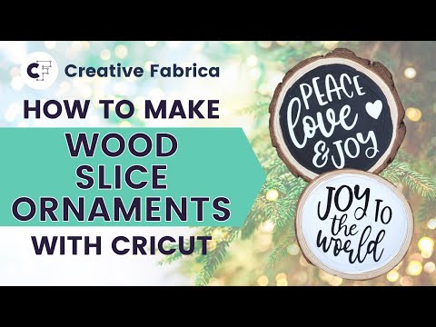 DIY Christmas Wood Cut Ornaments With Your Cricut - Creative Fabrica