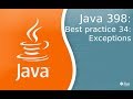 Урок Java 398: Best practice 34: Работа с исключениями