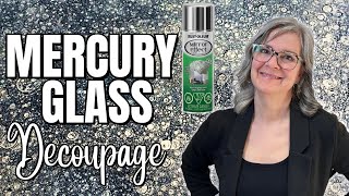 Stunning Mercury Glass Finish with Easy DIY Reverse Decoupage