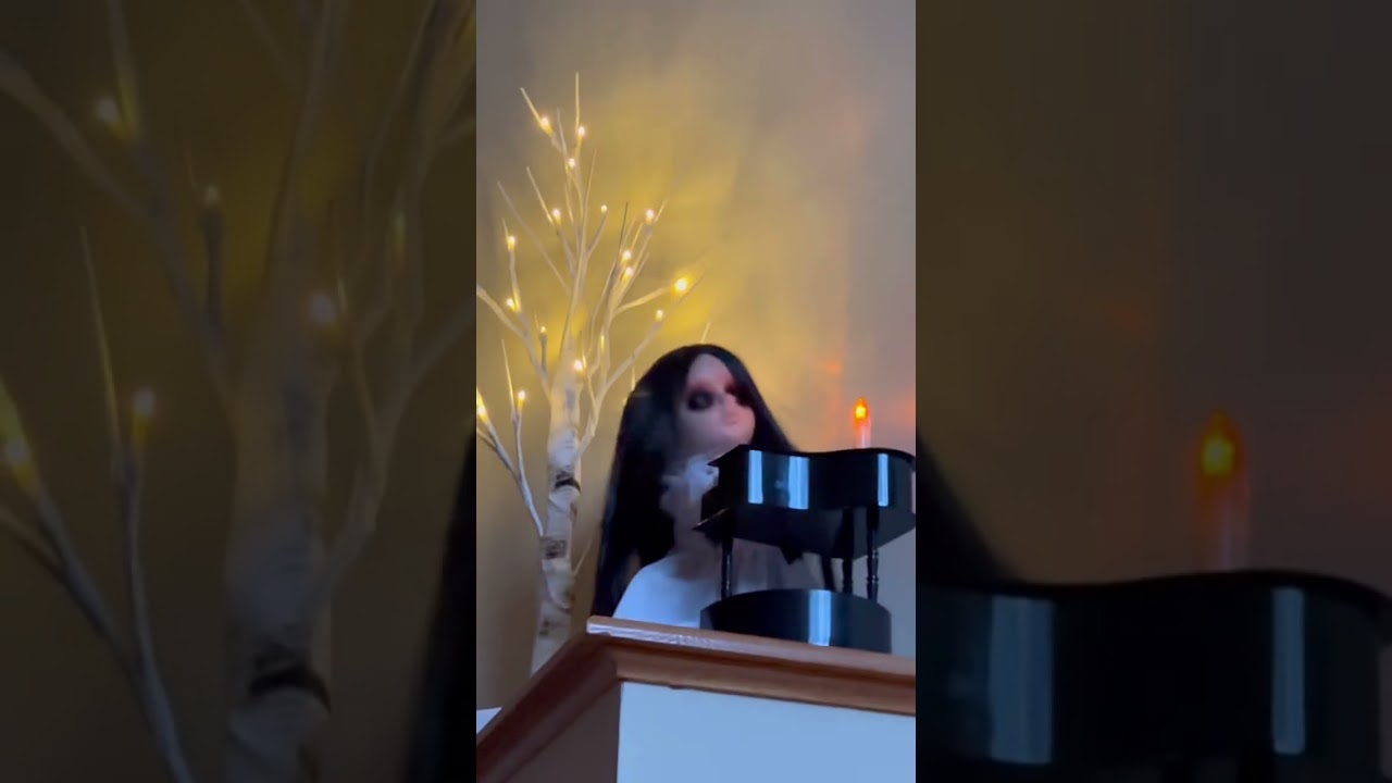 Here's a Cute Goth Doll Playing "Last Christmas" by Ariana Grande on the Piano, Everyone!